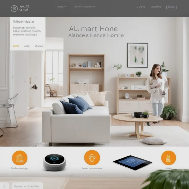AI smart home devices connected and controlled through a central platform